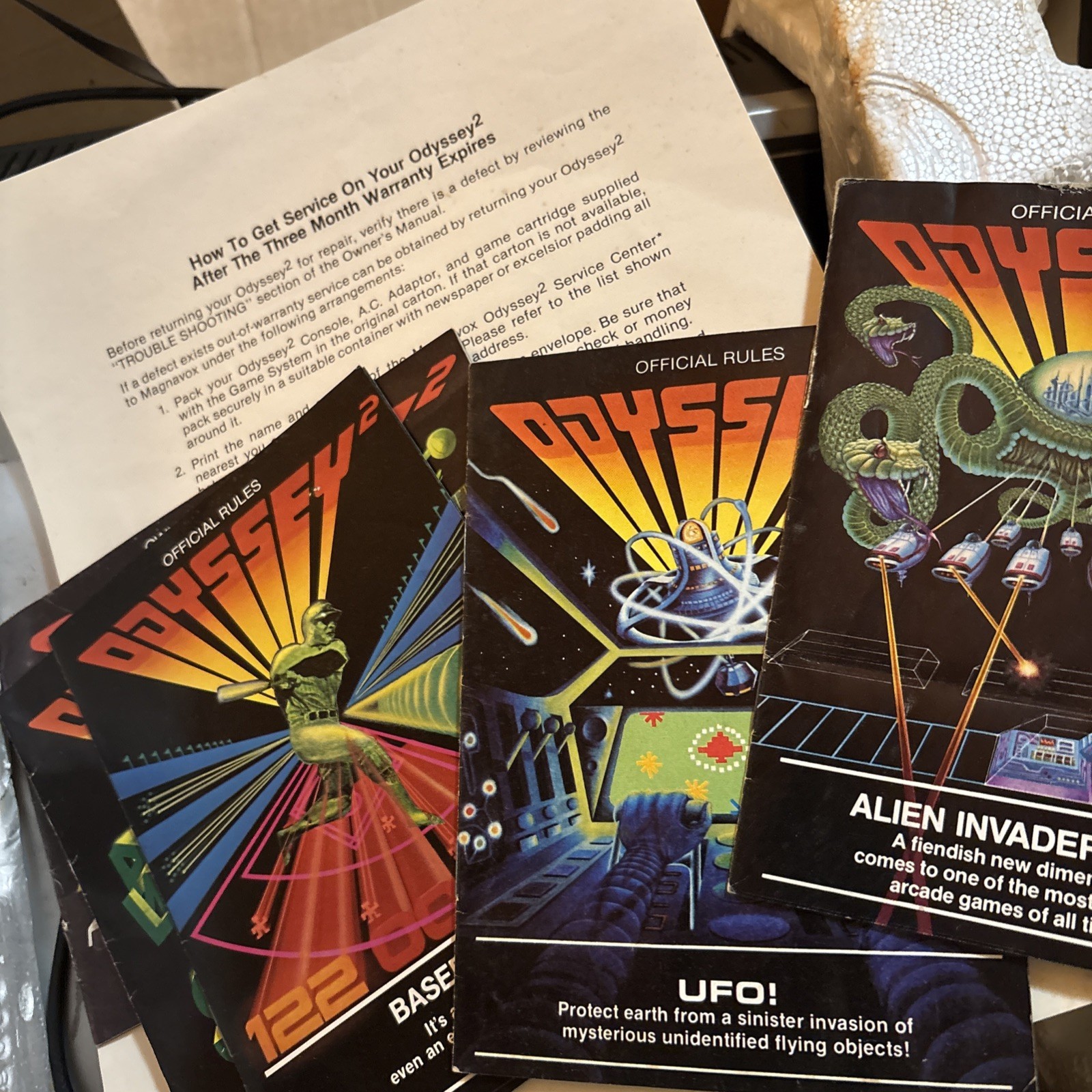 Magnavox Odyssey 2 Microprocessor Video Game Console In Original Box Plus Games
