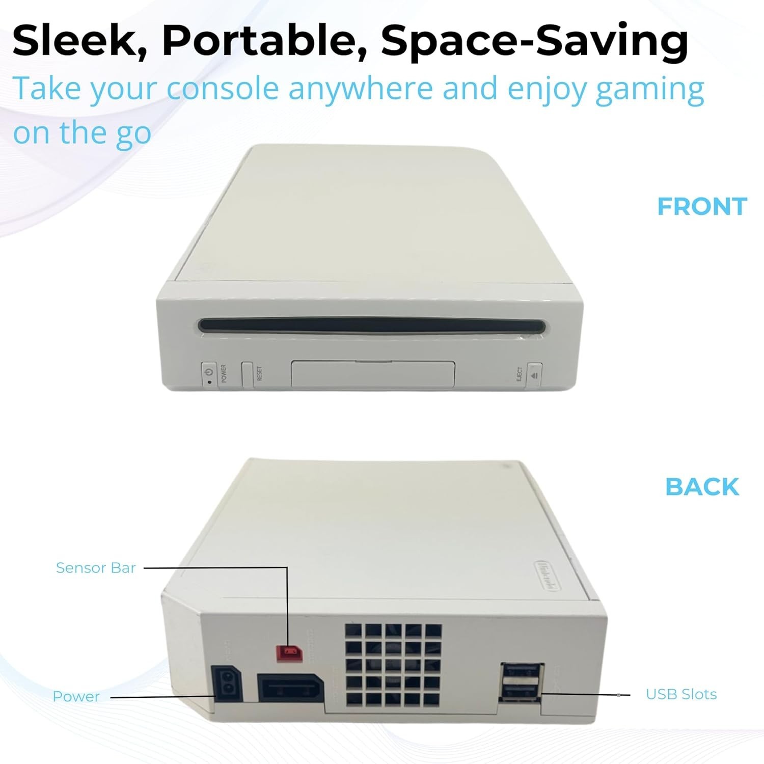 White Premium Console with 1-Year Warranty Includes 2 Remotes, 2 Nunchuck