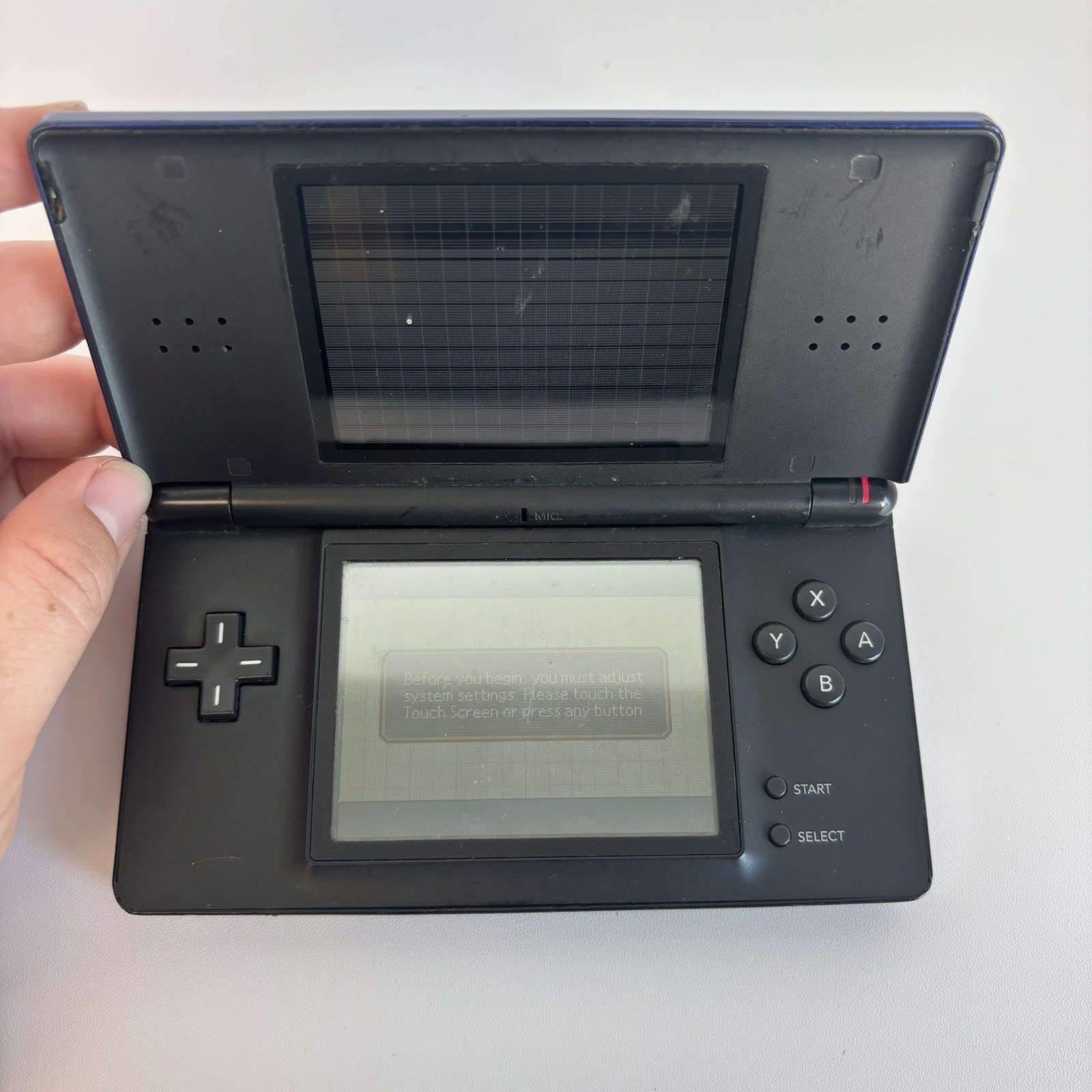 Nintendo DS Lite Handheld System – Blue/ Black POWERS ON