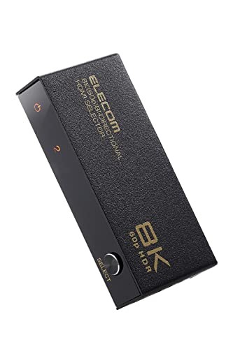 ELECOM HDMI Switcher 8K60Hz/4K120Hz compatible bidirectional 2 inputs/1 output