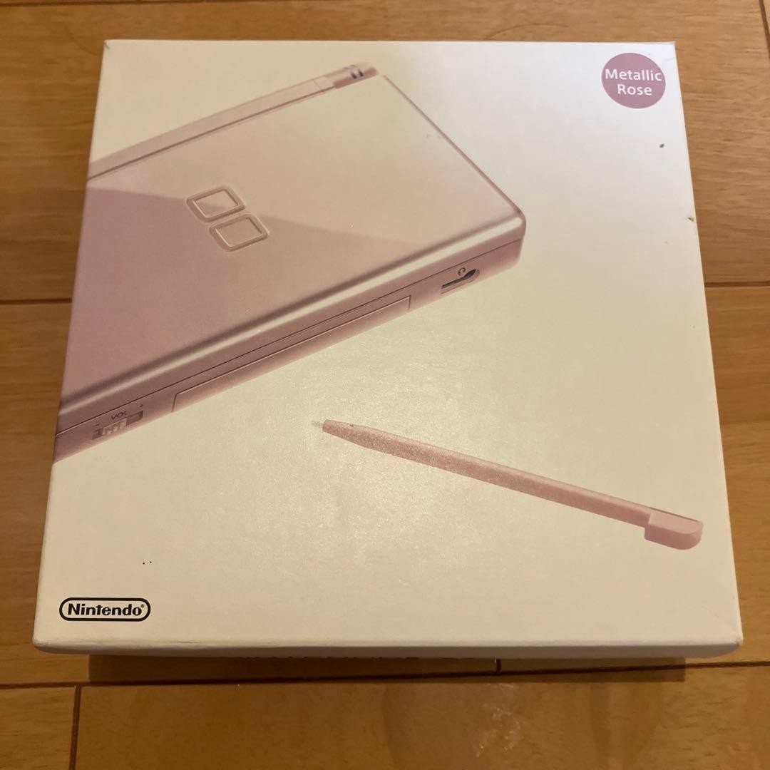 Nintendo DS Lite Metallic Rose Console Box Manual Charger Tested Japan