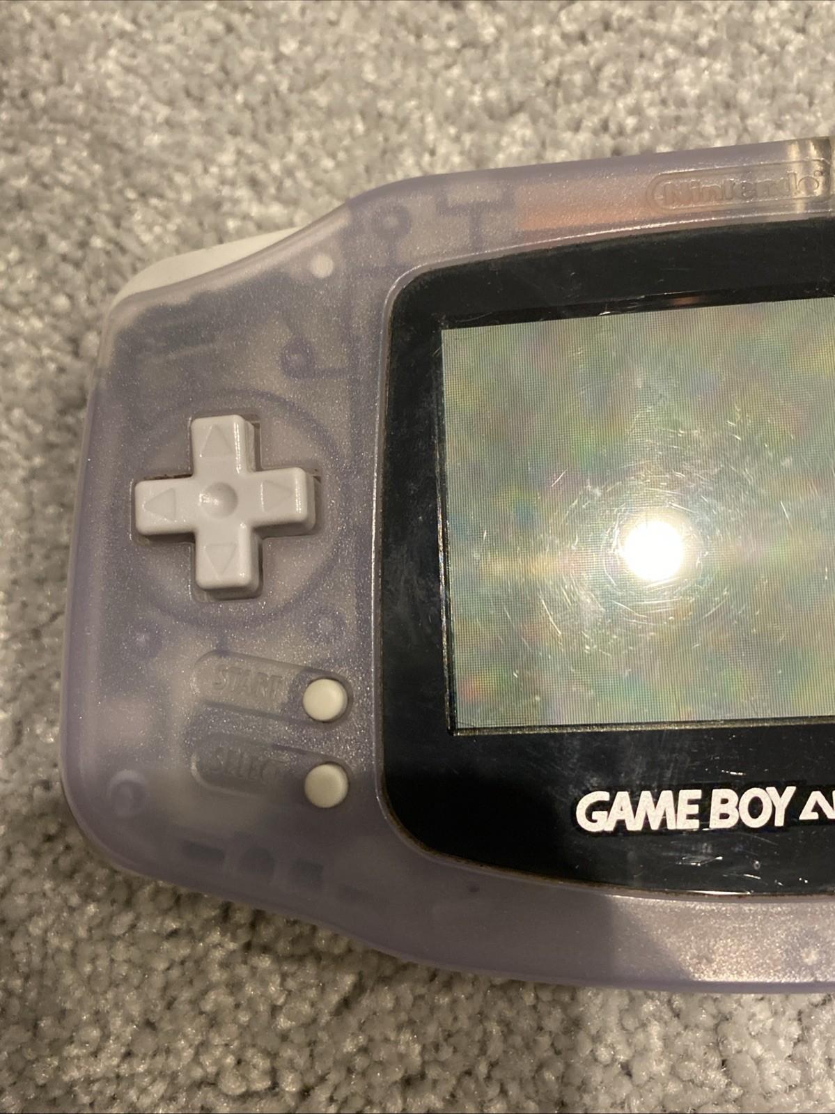 Nintendo Game Boy Advance Console System – Clear Glacier Tested, Cleaned