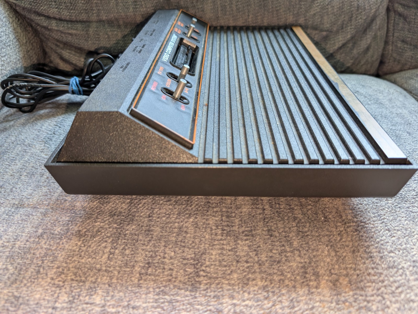 Atari 2600 Woodgrain 4-Switch Console Bundle W/ GAMES! No Controller! Tested!
