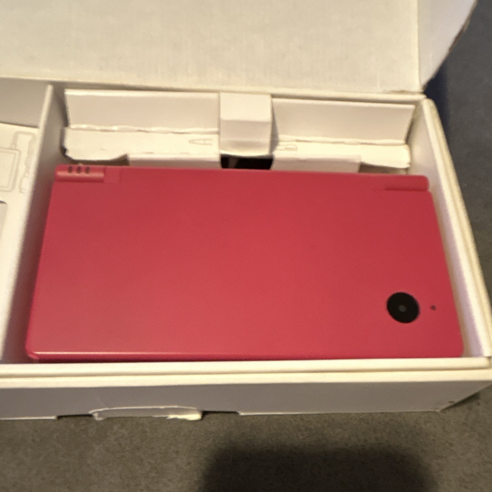 Nintendo DSi Pink Handheld Console Built-In Camera Wi-Fi Box Manuals