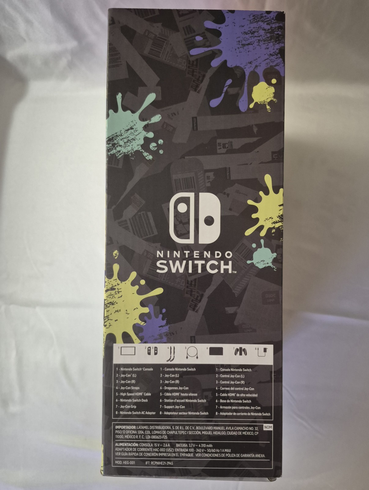 Nintendo Switch (OLED Model) HEG-001 Splatoon 3 Edition Video Game Console -…