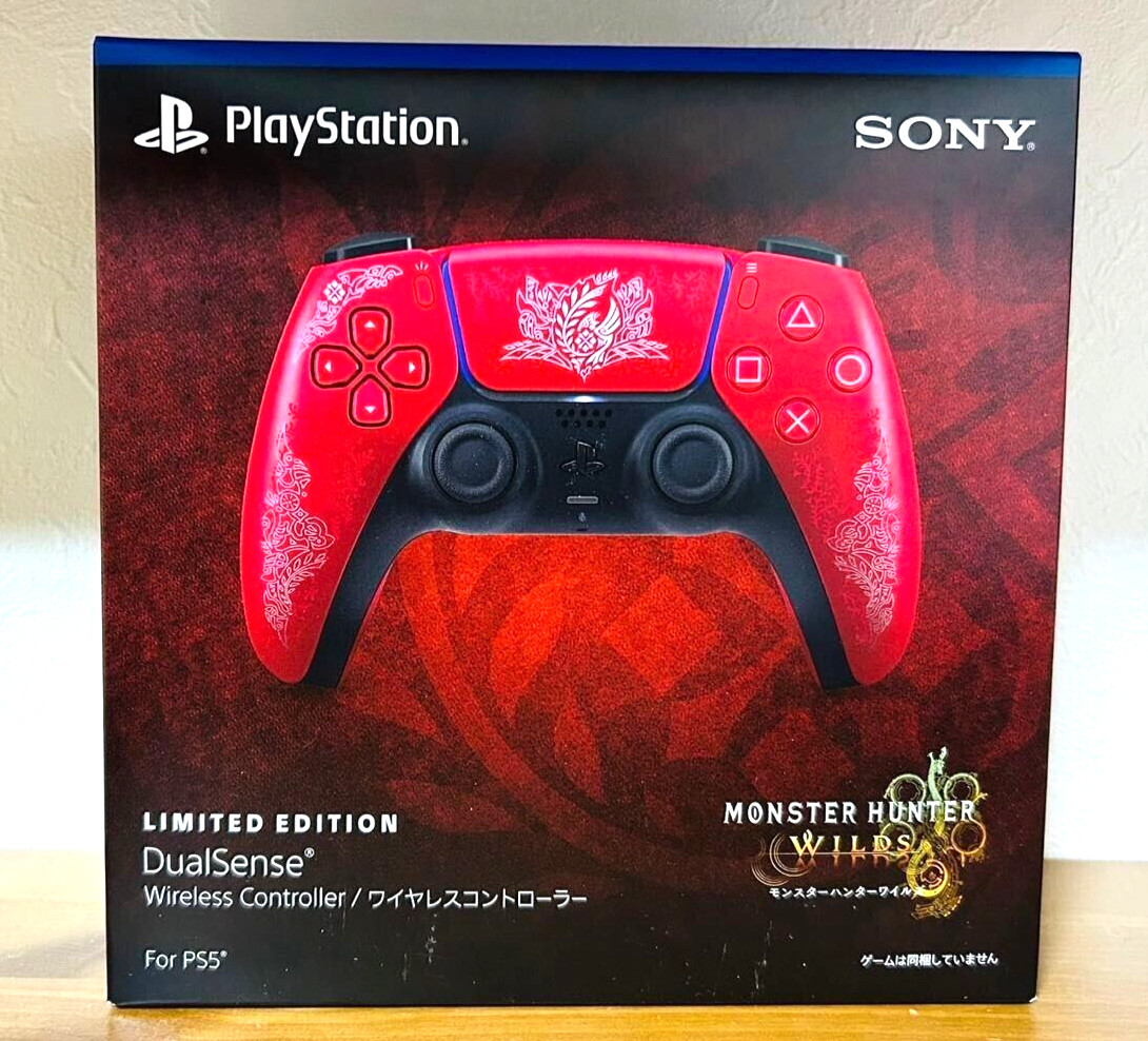 PS5 DualSense Wireless Controller Monster Hunter Wilds Limited Edition FedEx JPN