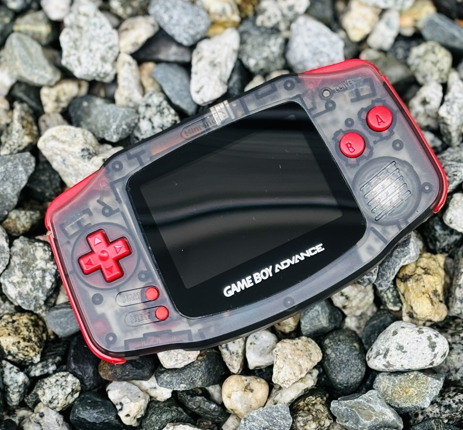 Custom Handheld Clear Black Gaming Gear Gameboy Advance Console IPSV2,USB-C Mod
