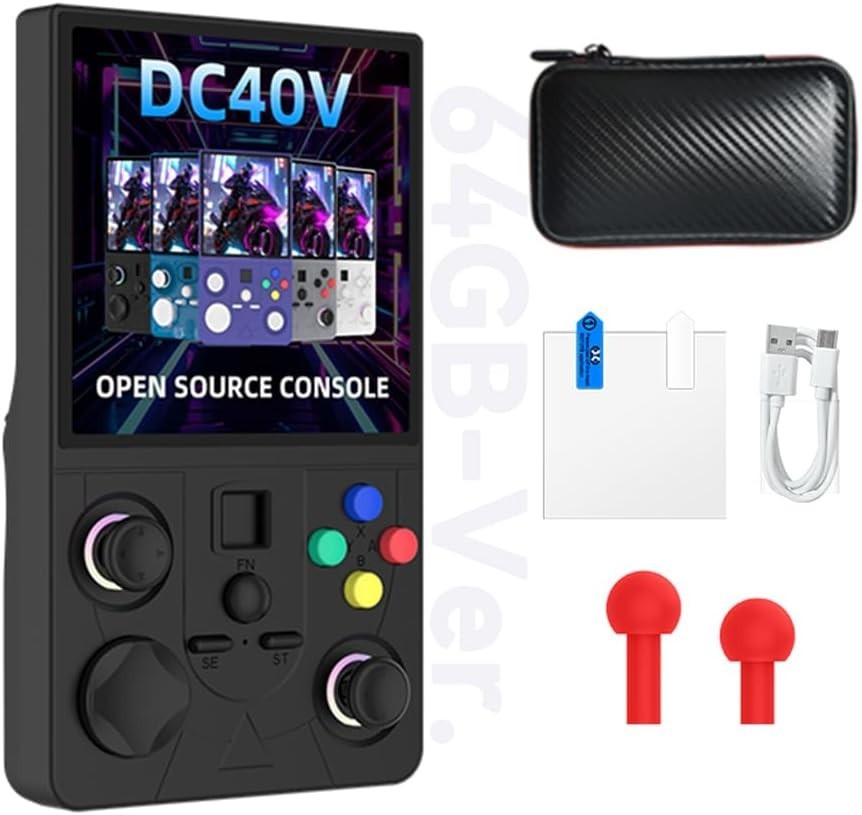 DC40V Handheld Game Console RK3326 4.0 Inch Gaming Console with Preloaded 20000+