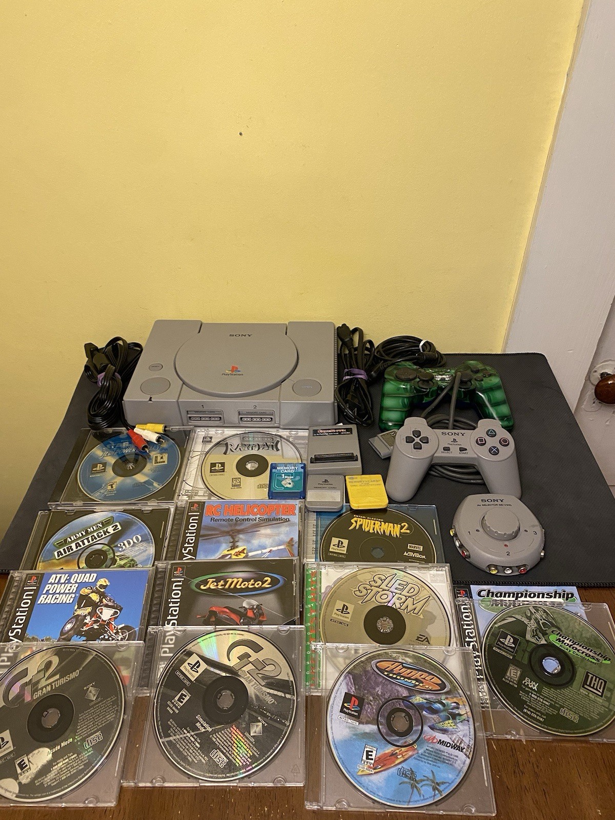 Sony Playstation One PS1 Console Lot w/ 11 Games & Accessories *TESTED*