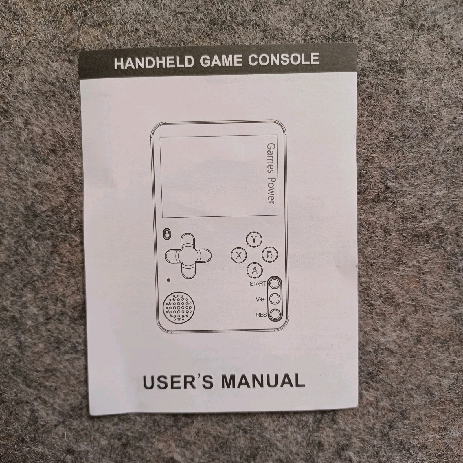 Mini Handheld Retro Game Console Razor Thin Built-in 500 Games Video Game Player