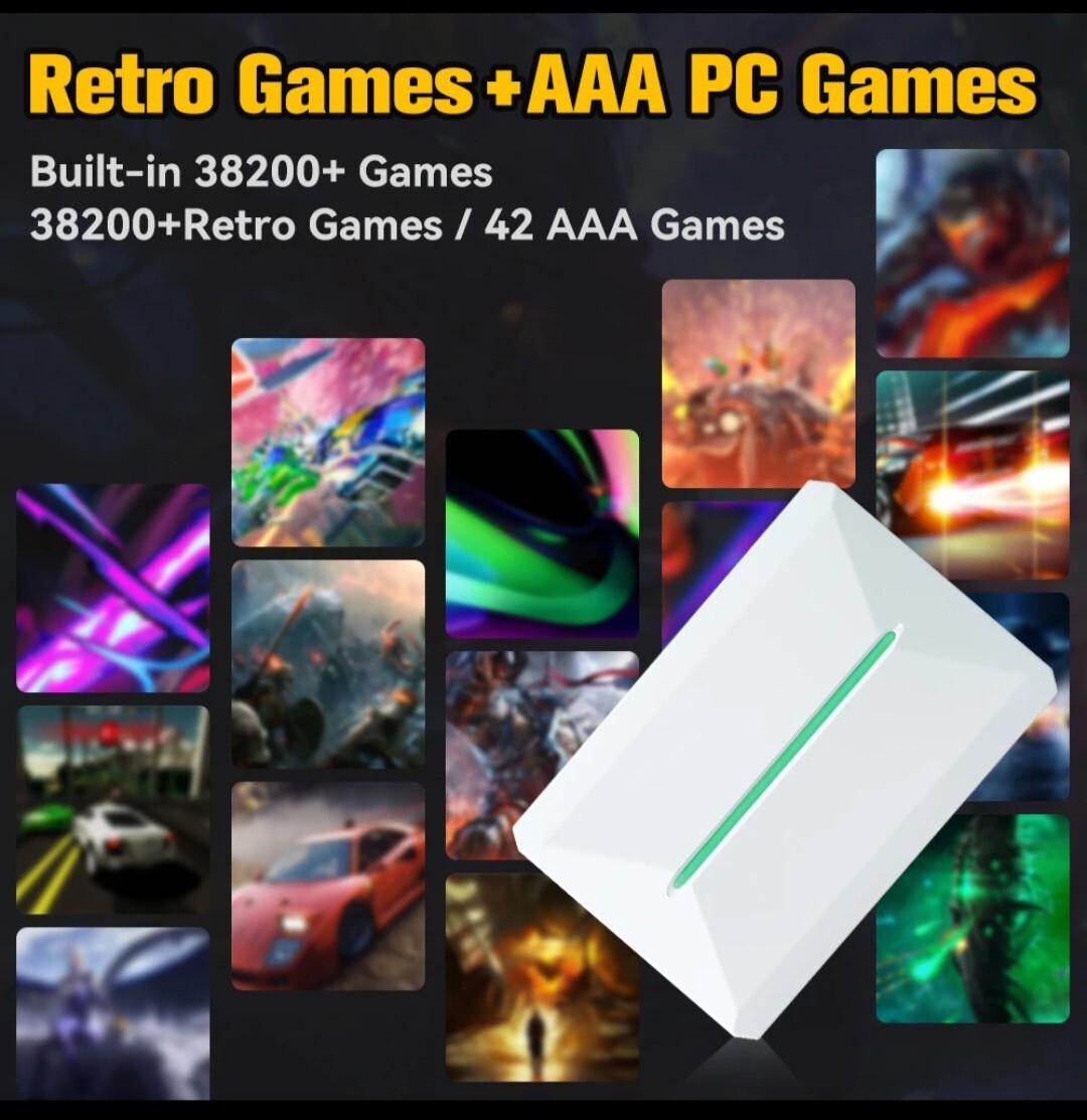 Game Console Hdd 500GB, Plug and Play Video Game Console with Built in