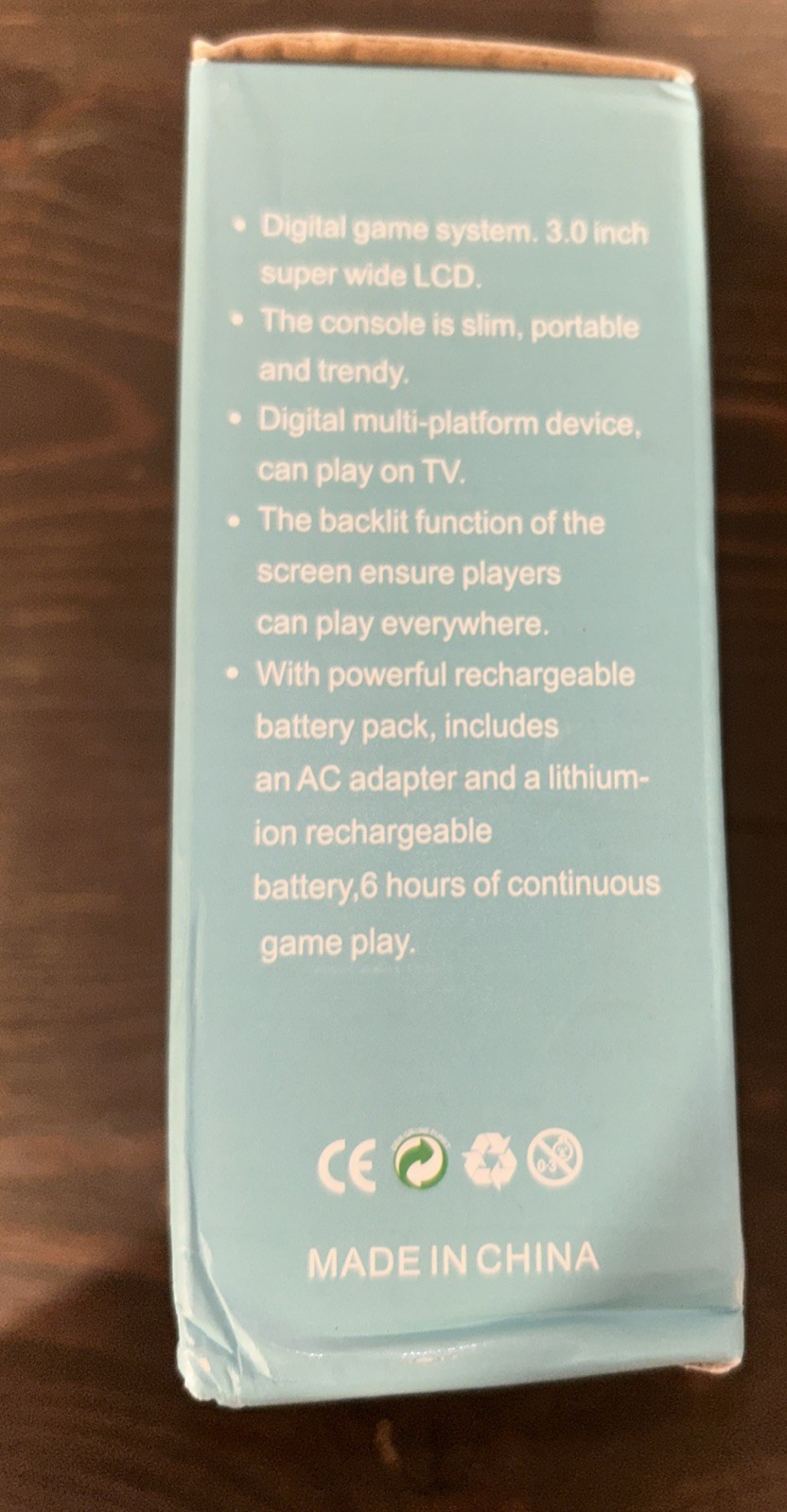 Game Box Plus Hand Held Game System Rechargeable Battery Red Brand New Sealed