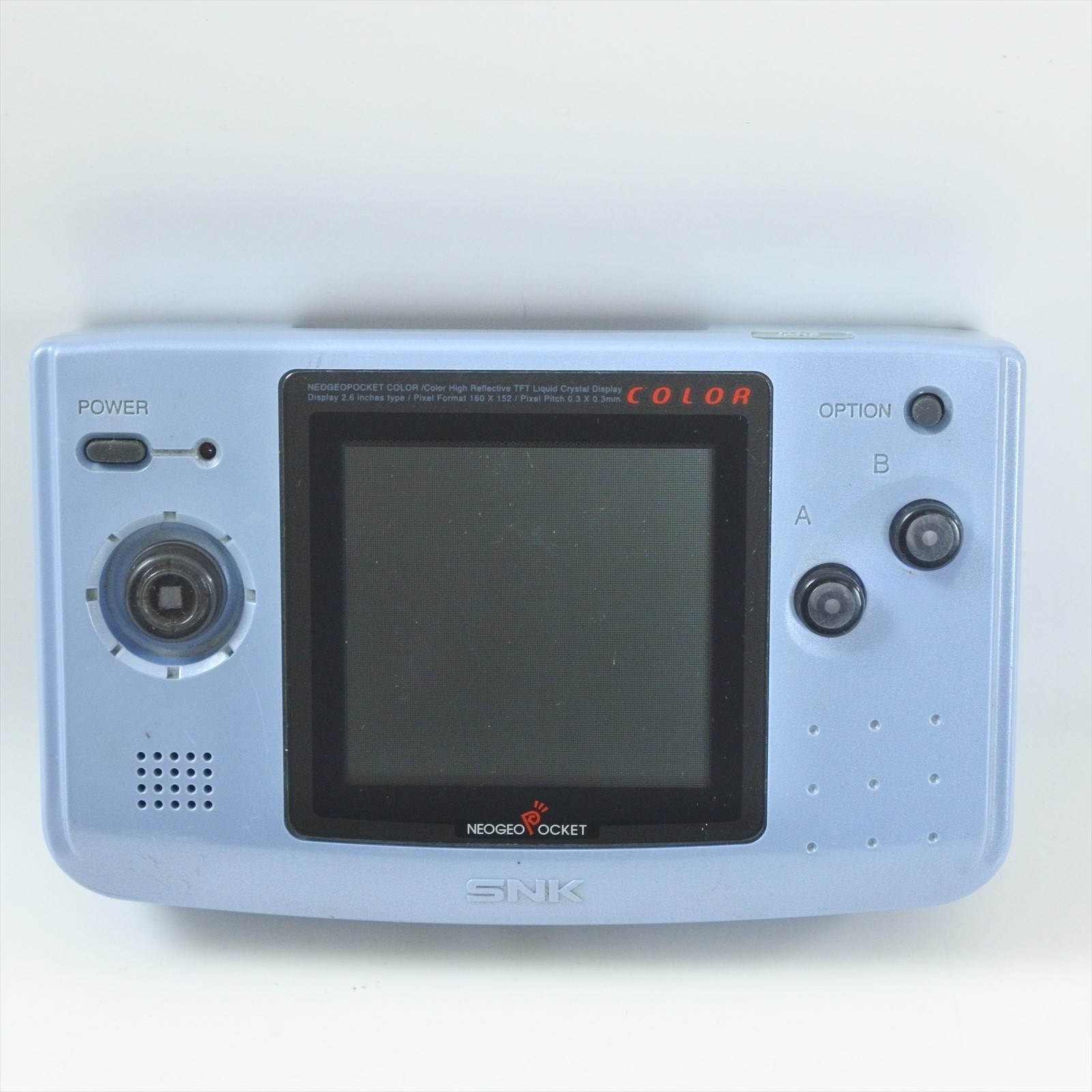 JUNK Neo Geo Pocket Color Console PLATINUM BLUE Not working SNK 0454769 np