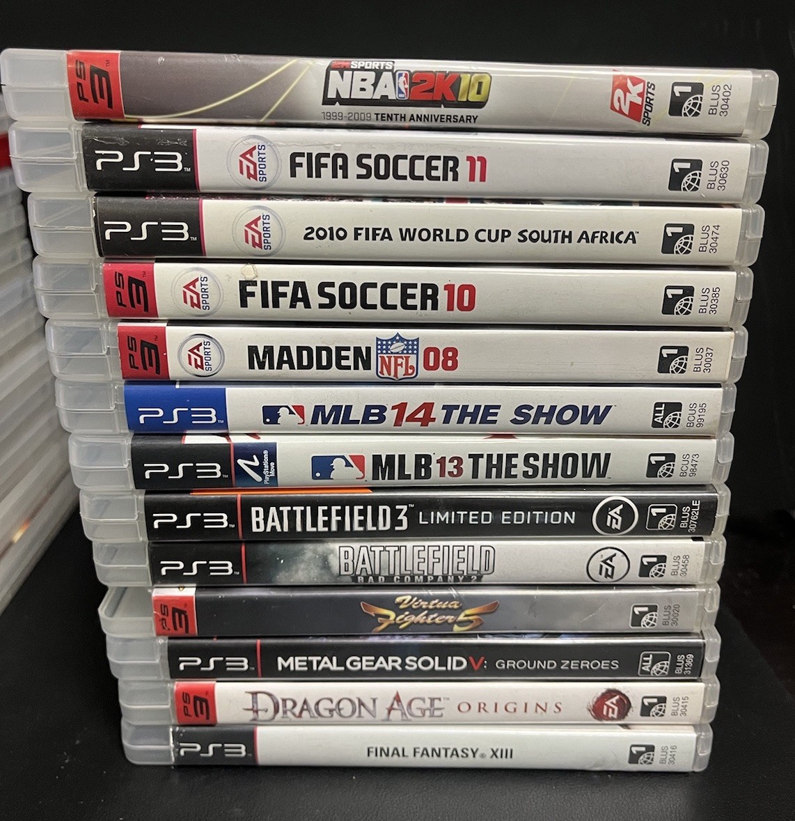 SONY PS3 CONSOLE Bundle: 40GB CONSOLE Model:CECHG01,Controller, Wires & 25 Games