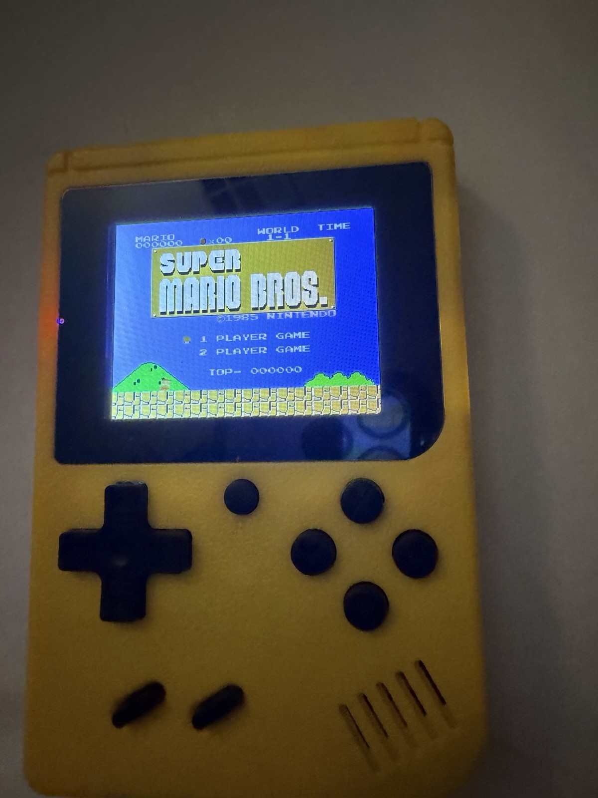 Game Box Plus Handheld Console Retro Gaming System 400 Preloaded Games In Yellow