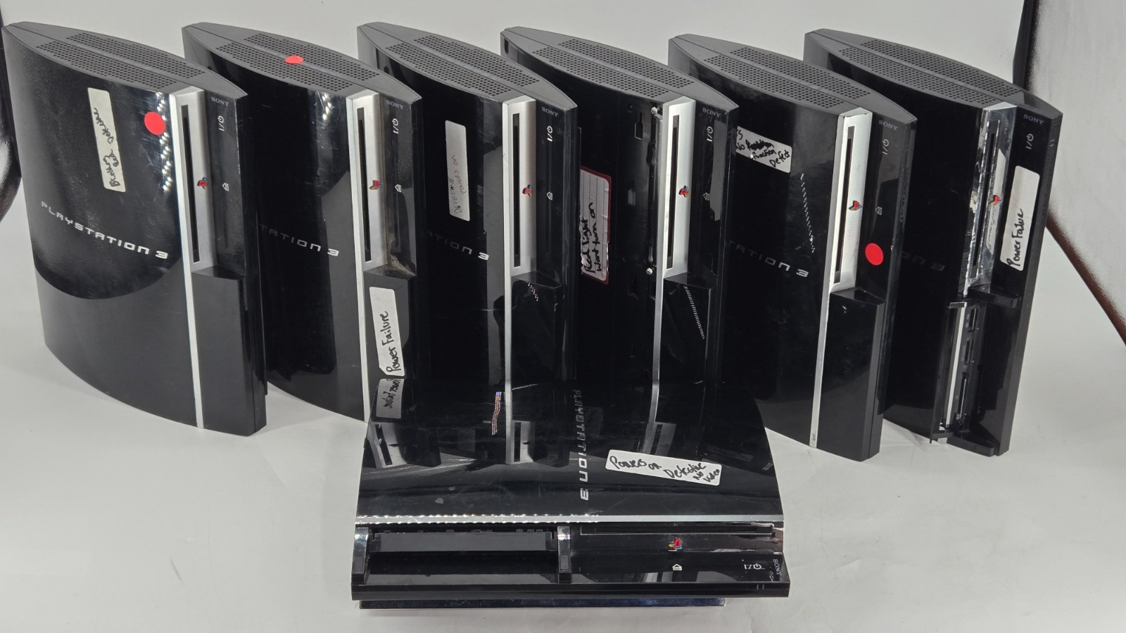 Lot of 7 Sony PlayStation PS3 Console For Parts- CECHH01