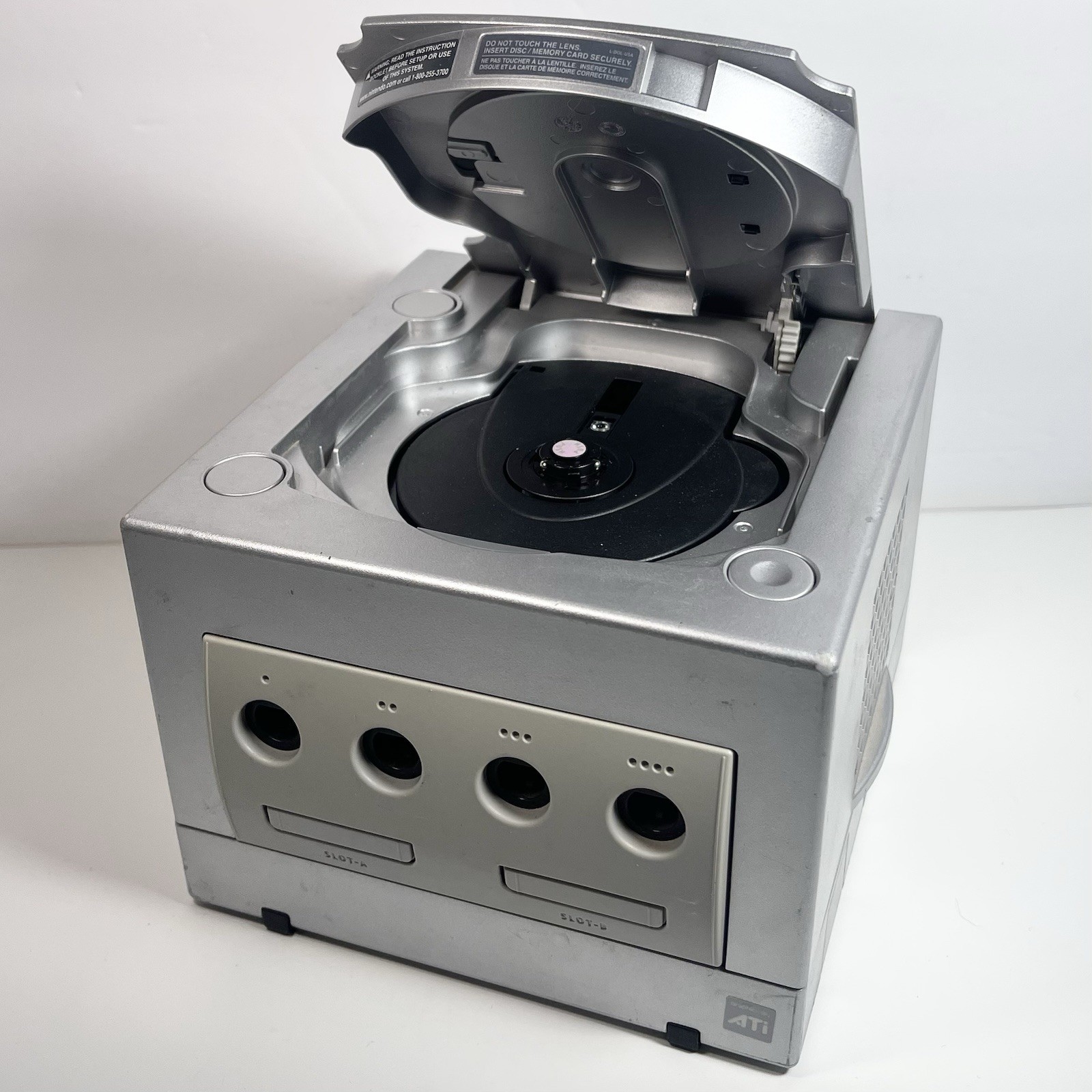Nintendo GameCube Console Bundle Tested/Working Silver DOL-001 Controller, Cords