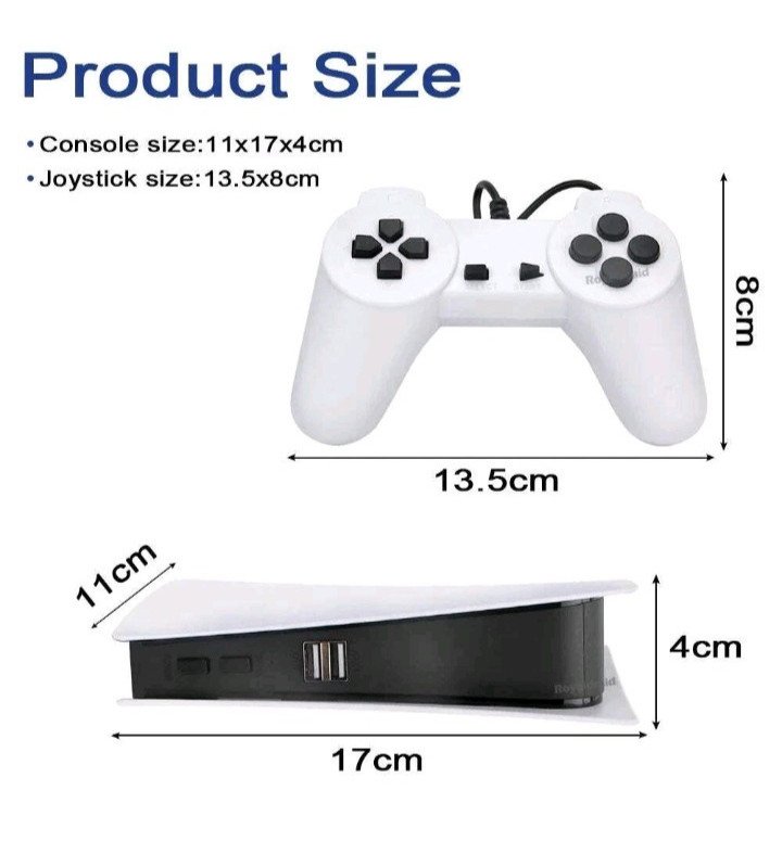 GS5 Console Two Player Controllers Built-in Retro Classic Games OVER 200 !!!