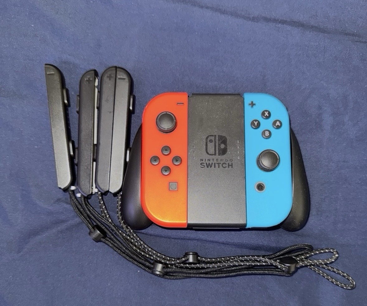 Nintendo Switch OLED + charging dock accessories for joycon