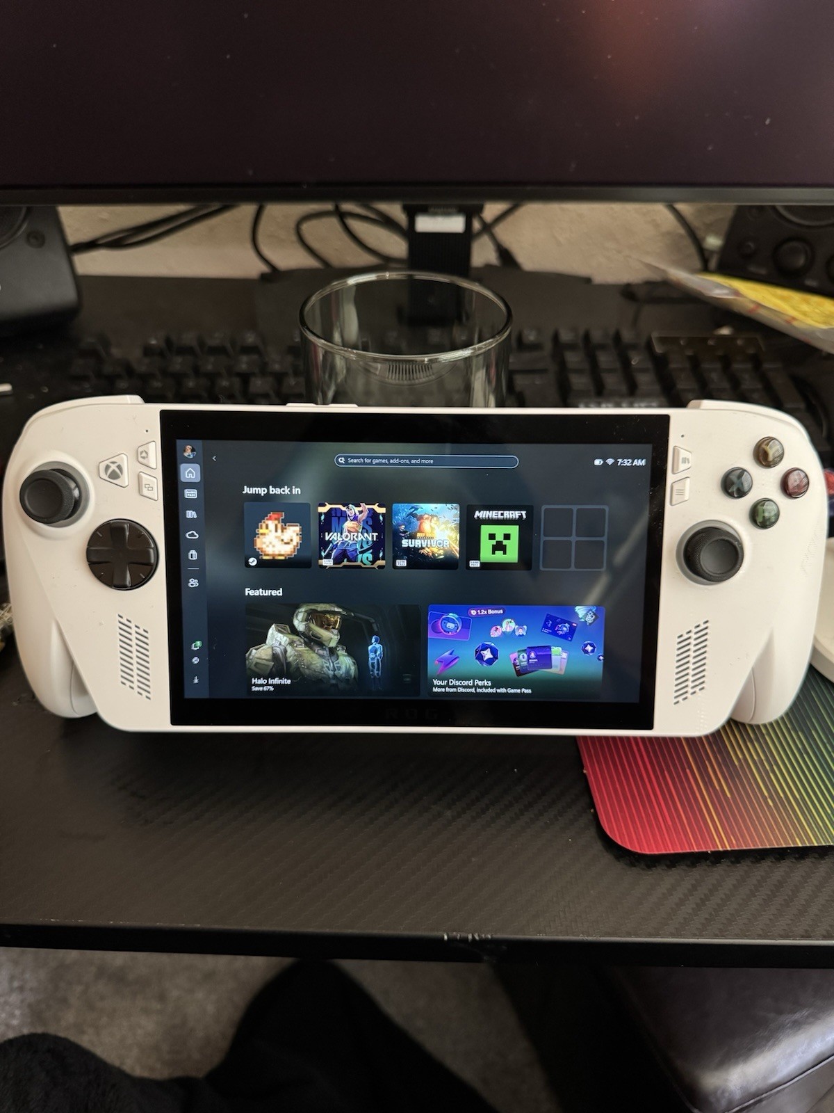 ASUS ROG Ally RC71L White 512GB Windows Handheld Wi‑Fi USB-C 1080p