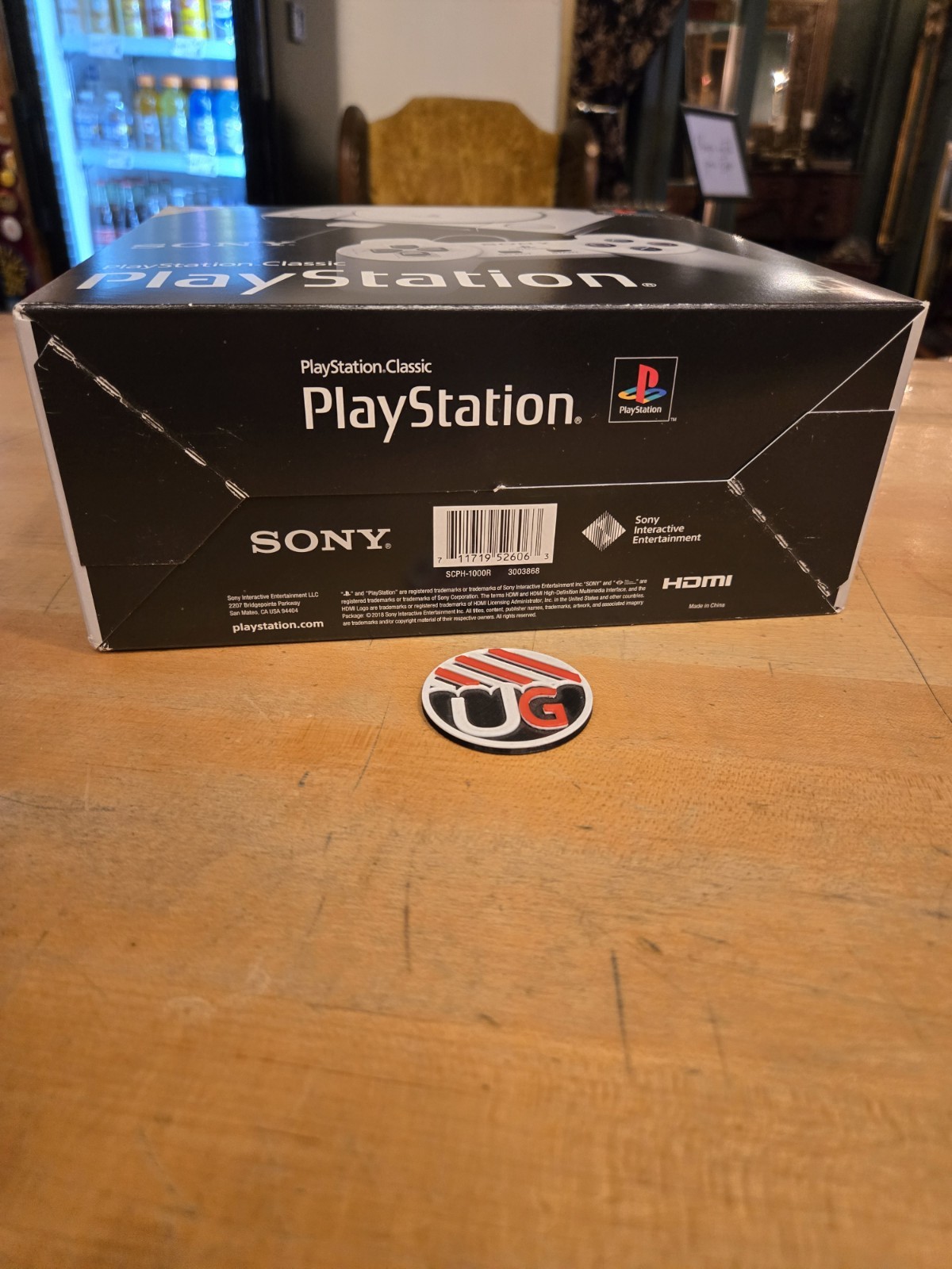 BOX ONLY Sony PlayStation Classic Mini 2018 Edition Video Game Console PS1
