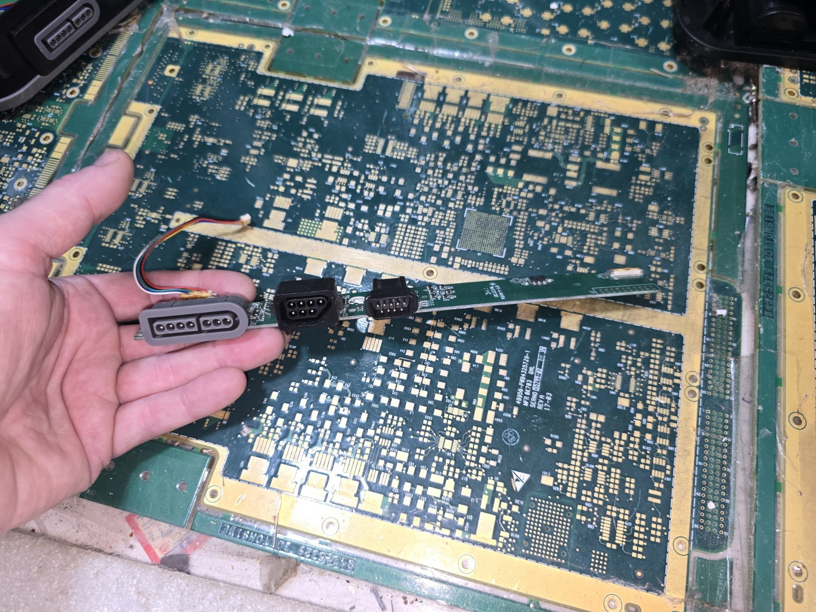 Hyperkin Retron 5 Right Side Controller Port Board w/Cable ONLY-Good-Tested-READ