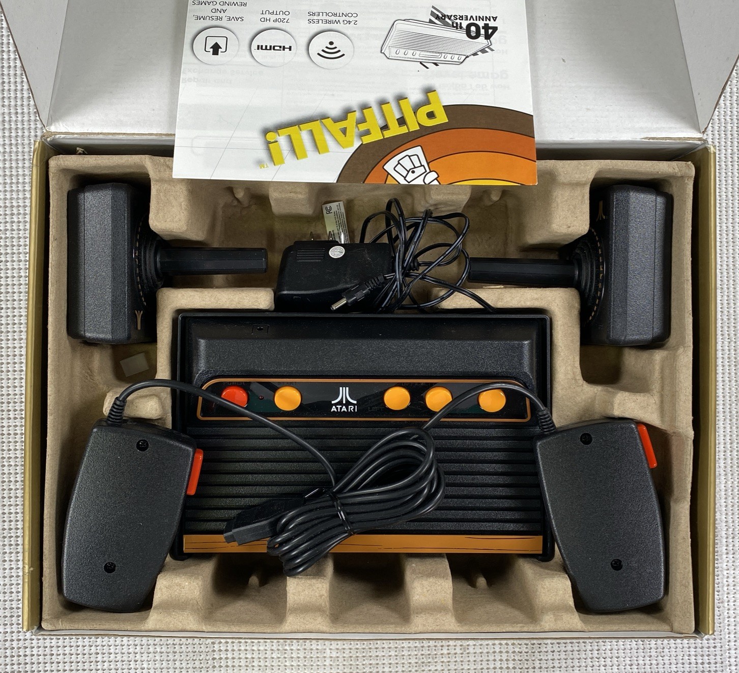Atari Flashback 8 Gold Deluxe Video Game Console 40th Anniversary Edition
