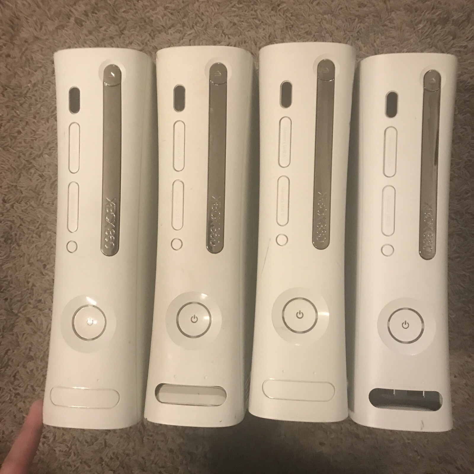 Xbox 360 Arcade Console Lot of 4 For Parts! Red Rings.