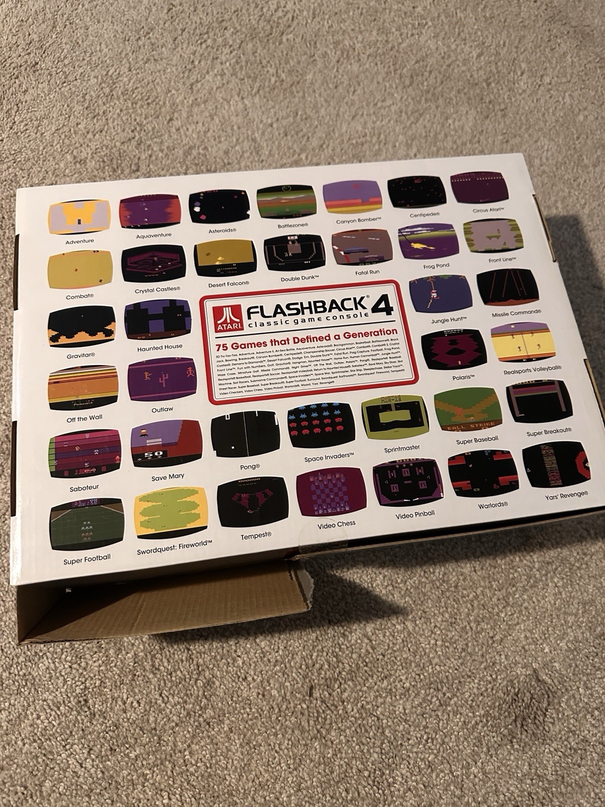 Atari Flashback 4 Classic Game Console 40th Anniversary New 75 Games w/ Box