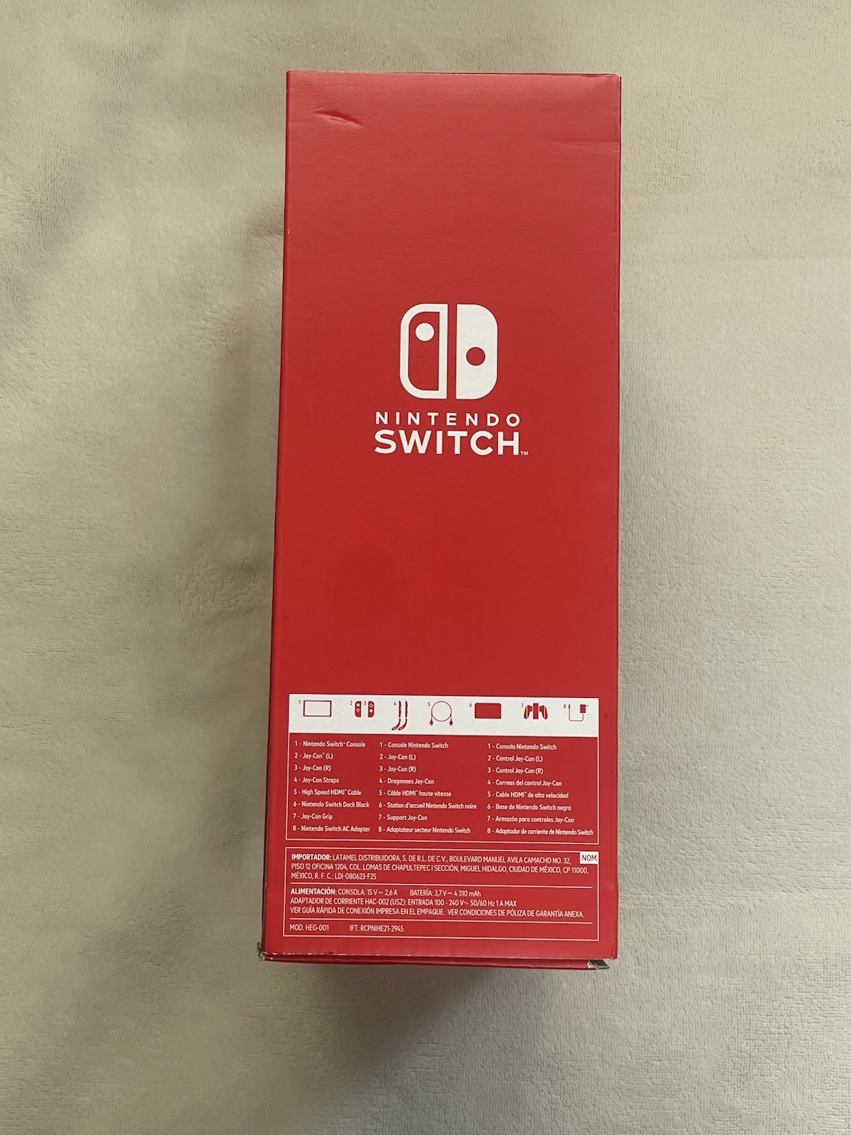 Nintendo Switch (OLED Model) Mario Red Edition 64GB Console W/ Screen Protector
