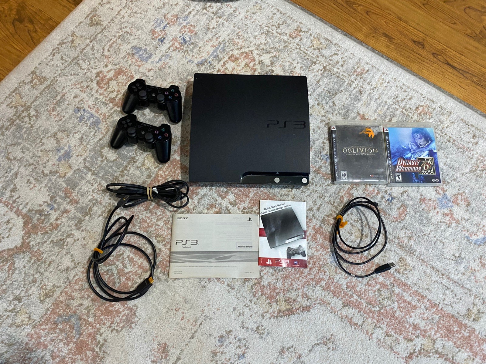 Sony PlayStation 3 Slim 250GB Console – Charcoal Black Complete Bundle – Tested
