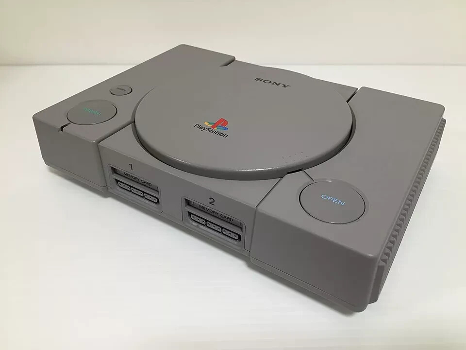 Sony PlayStation 1 Game Console – Gray *Includes 2 controllers*