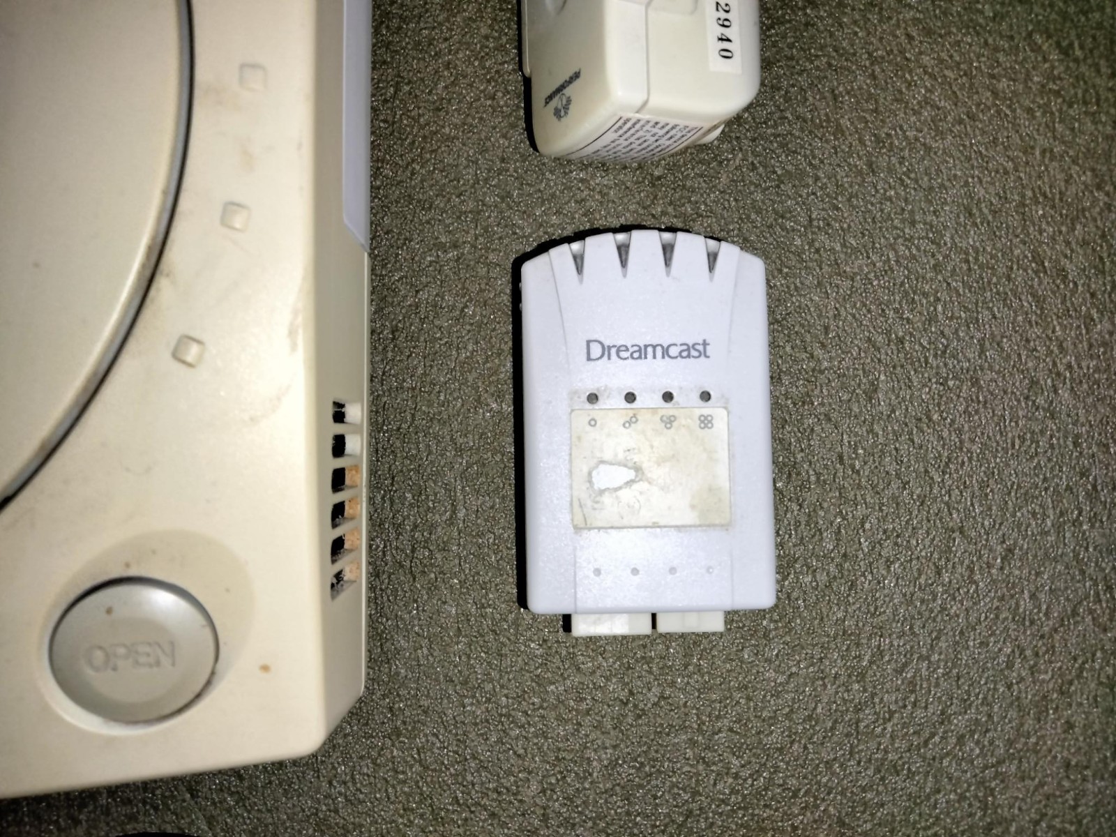 SEGA DREAMCAST CONSOLE – CONTROLLER – MEMORY CARD – RUMBLE PACK – SEE DETAILS!