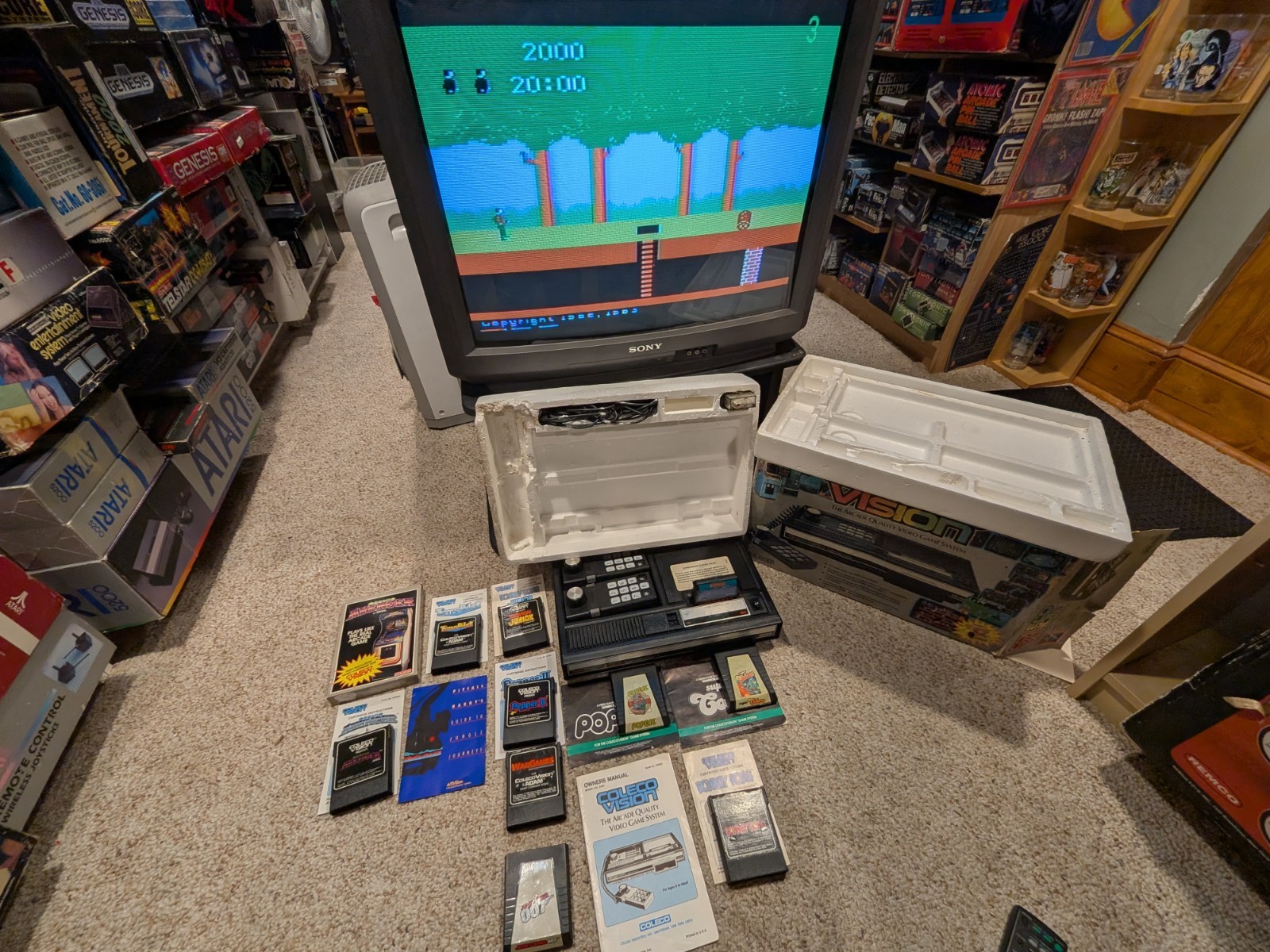 Colecovision Console CIB in Box TESTED COMPLETE Good Shape! 10 Games.