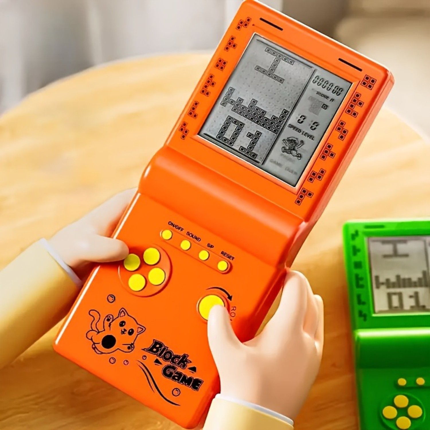 Retro Mini Handheld Game Console Brick Style Portable 49 Games Built-in