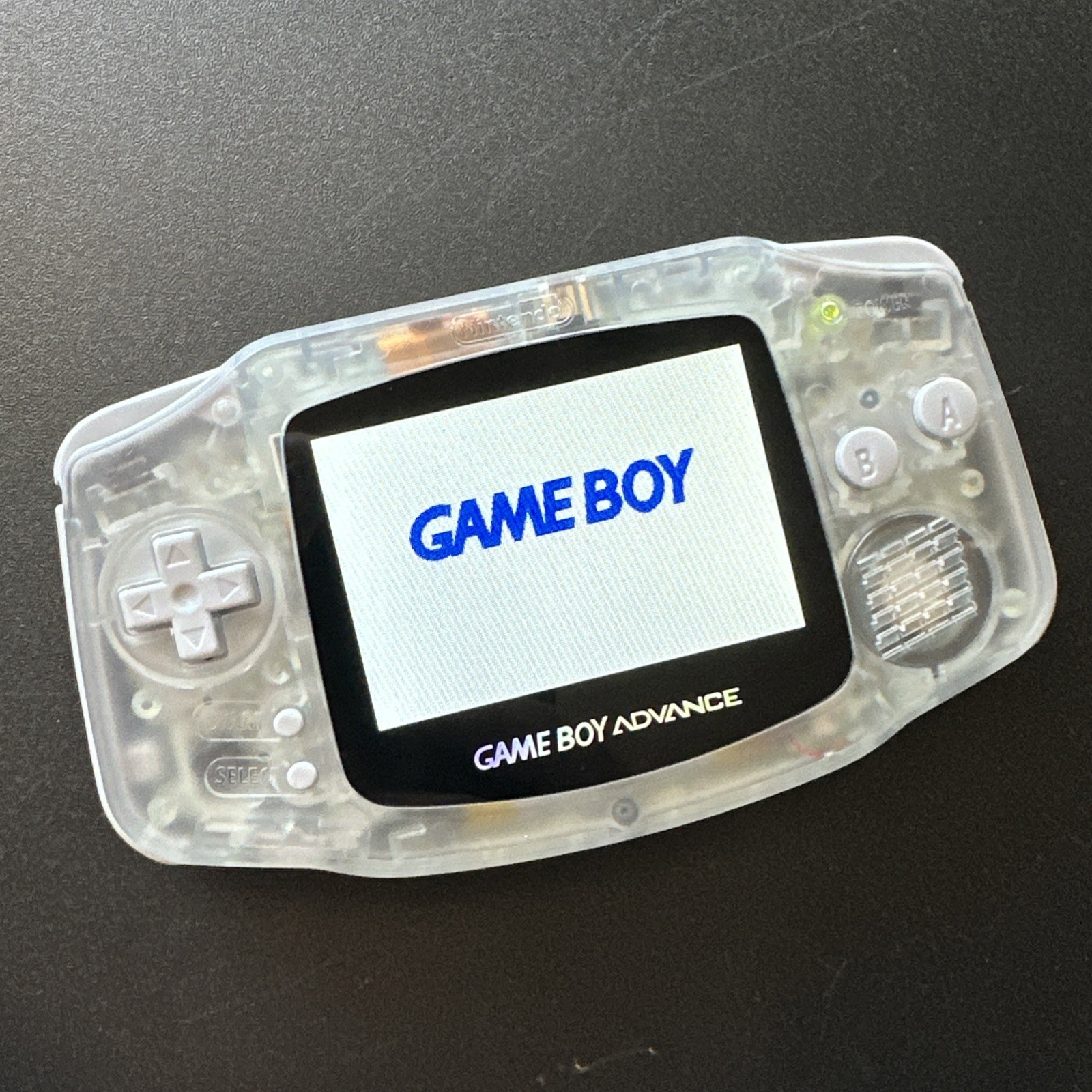 Nintendo Game Boy Advance Console IPS Backlit Screen GBA Glacier USB C Battery