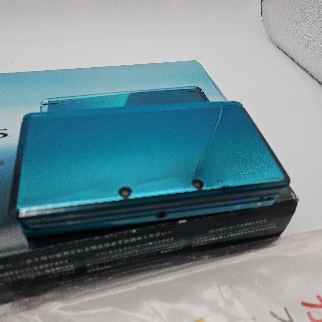 Nintendo 3DS Aqua Blue Console w/ Box & AC Adapter Tested Japanese Version Japan