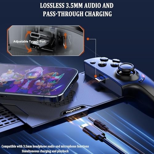 Phone Controller for iPhone 17/iPhone 16/iPhone USB C Connection Black