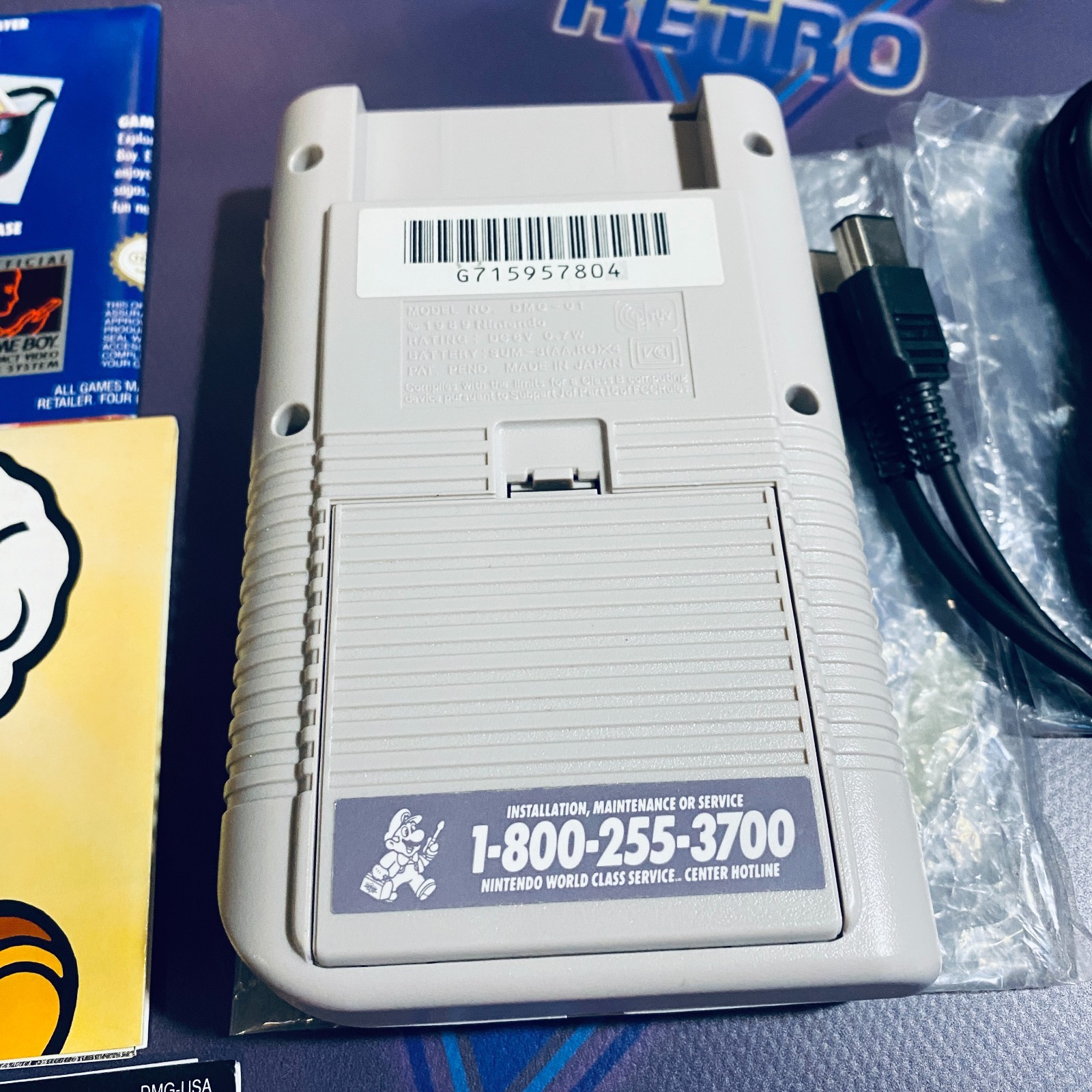 Original Nintendo Game Boy DMG-01 Handheld System Complete in Box CIB