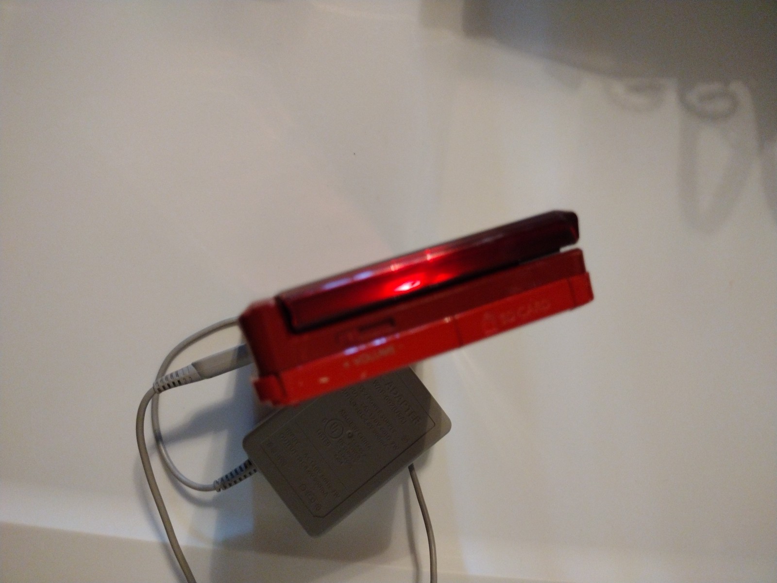 Nintendo 3DS Handheld System – Flame Red-needs outer screen repair ( DIY Utube)