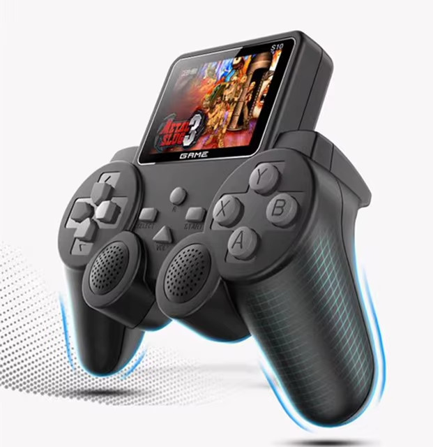 S10 MINI VIDEO GAME CONSOLE – 520 GAMES, DUAL CONTROLLER, AV OUTPUT