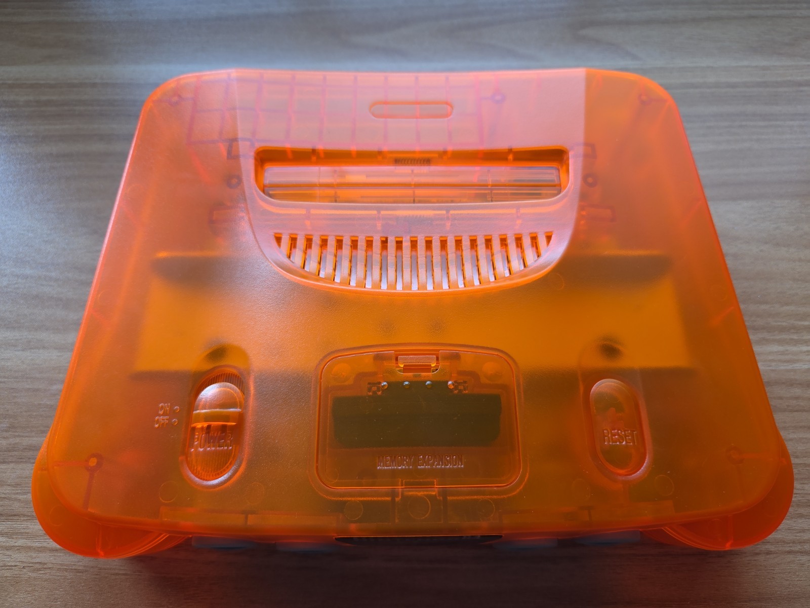 N64 Nintendo 64 clear Orange Funtastic Console Re-Shelled Region Free