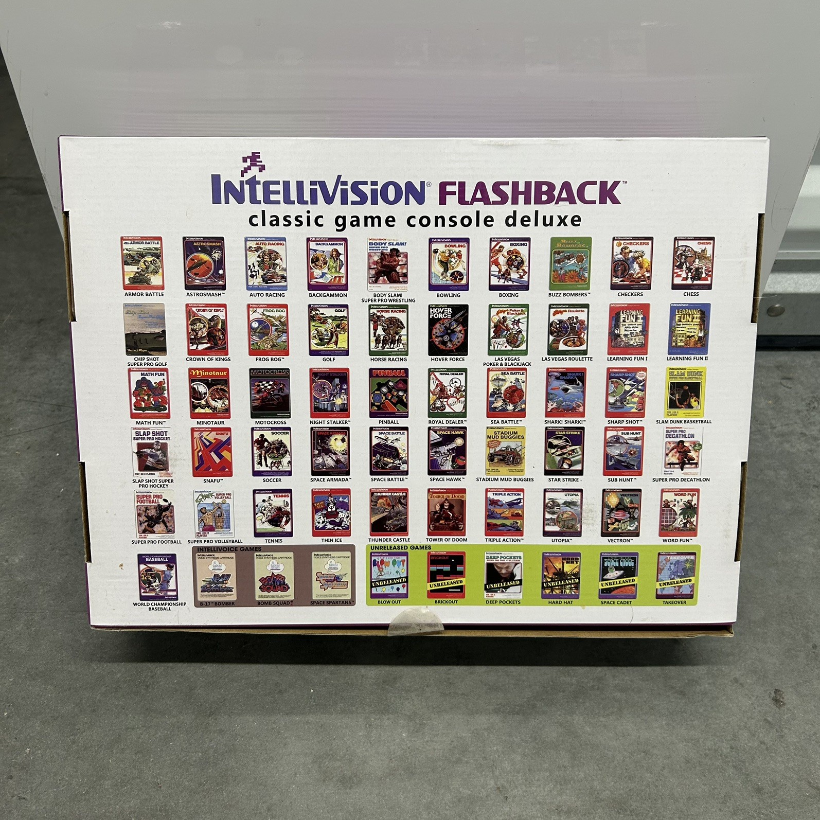Intellivision Flashback Classic Game Console Deluxe Sams Club Exclusive 60 Games