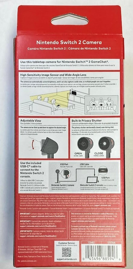 Nintendo Switch 2 Camera Brand New Special (US 2025 Webcam)