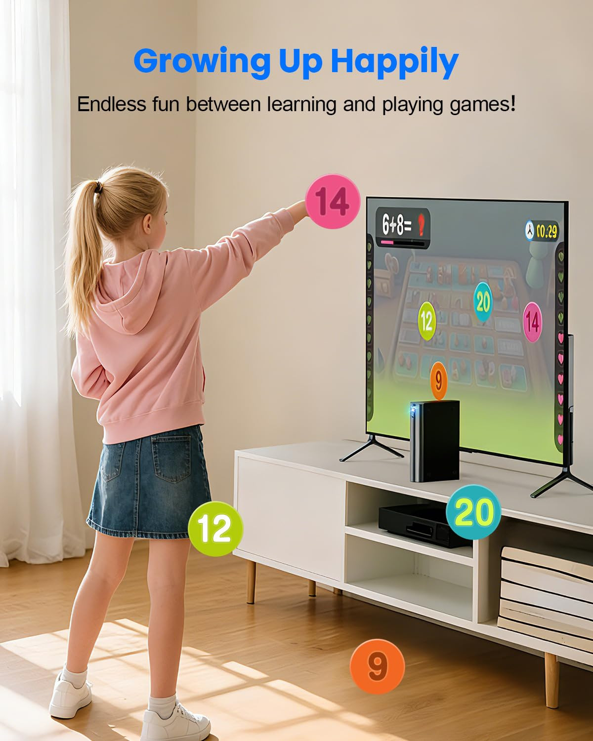 AR Motion Gaming Console for Kids – Active Video Game System with 21 Built-In Ga