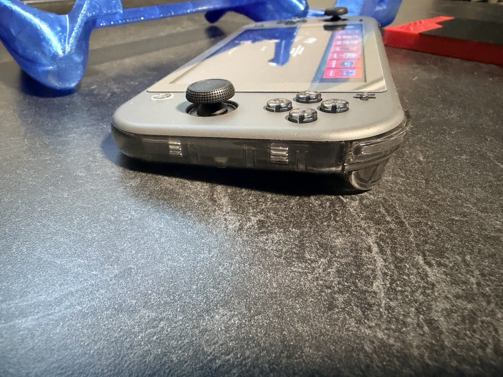 Custom Nintendo Switch Lite 288GB Hall Effect Clear Smoke Grip BUNDLE Tested