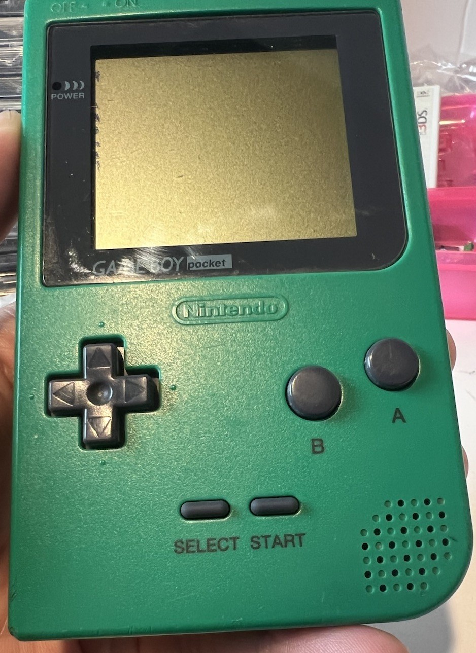 Nintendo Game Boy Pocket With 10 Games! All Tested & Working. MGB-001 – Green