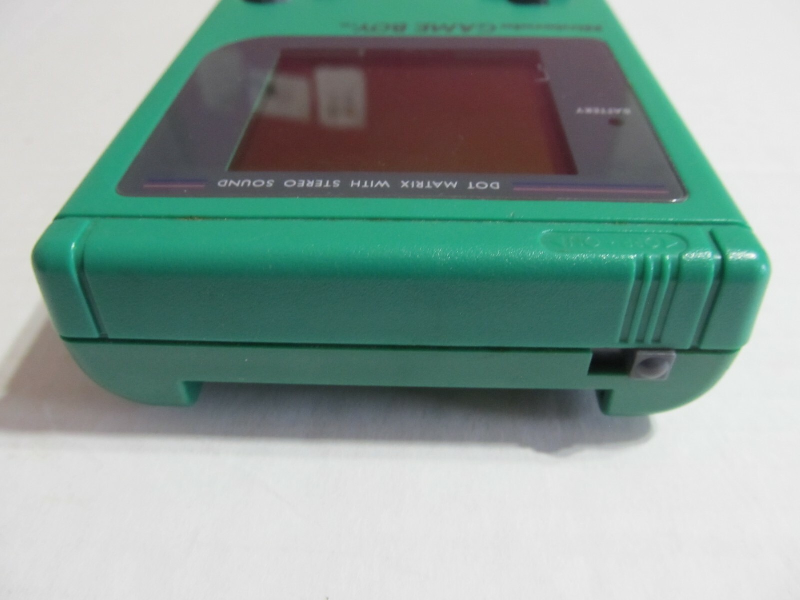 GREEN NINTENDO GAMEBOY WITH CASE …. MODEL NO. DMG-01 **** TESTED ****