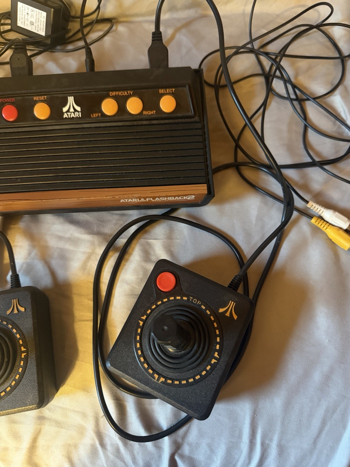 Atari Flashback 2 Console System Controllers Power Cord Complete Tested Working