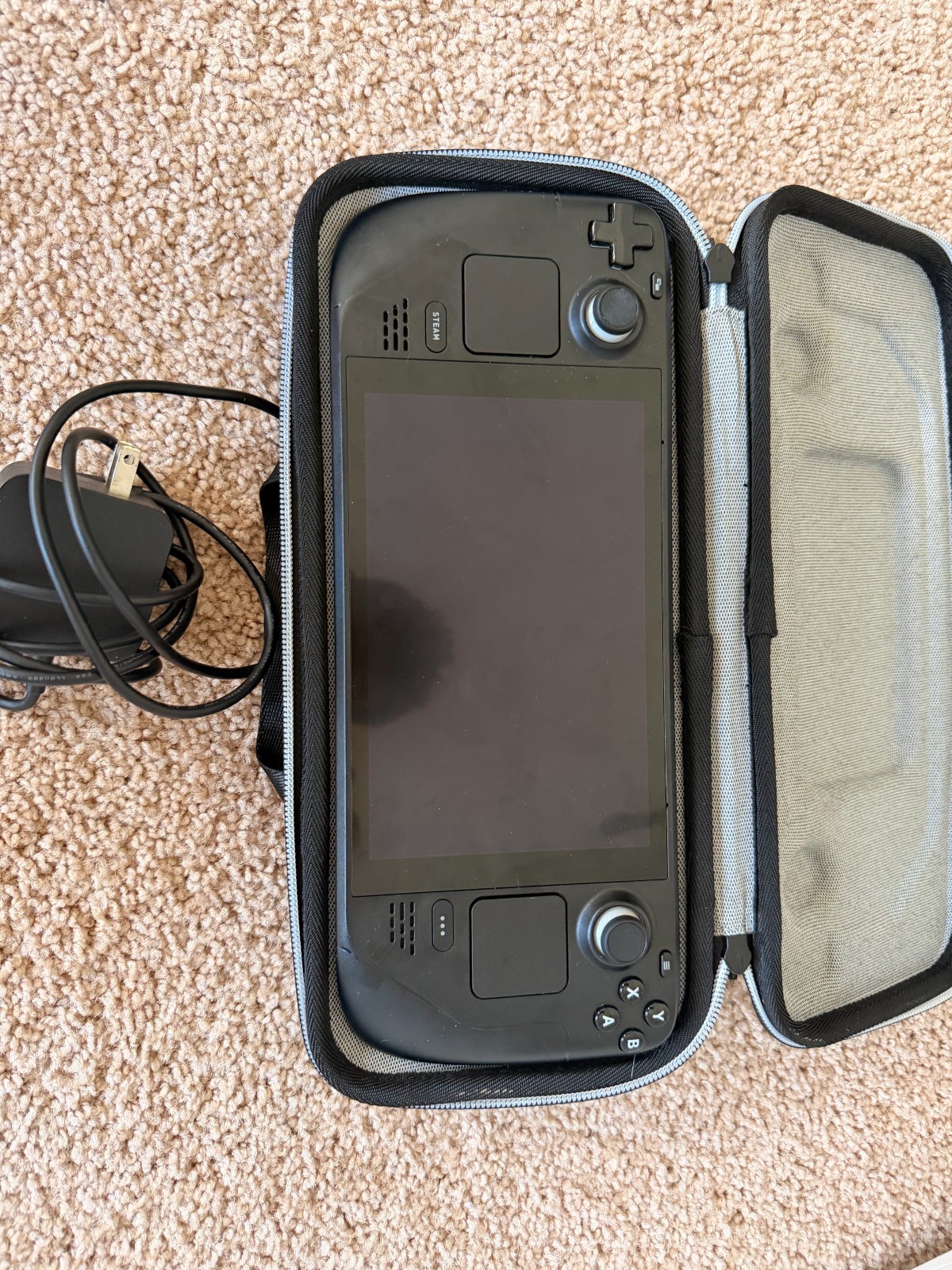 Valve Steam Deck 512GB Handheld Console w/ Case, Charger, Tv Stand